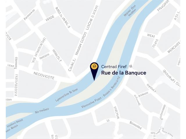 Plan de localisation des bureaux Advisantix Investissements à Paris, 12 Rue de la Banque.