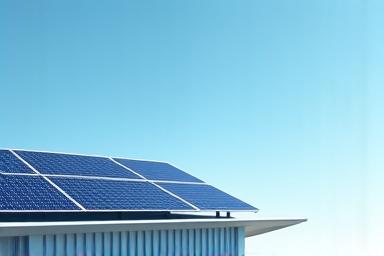 Panneau solaire sur immeuble représentant la transition énergétique